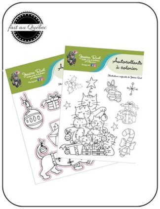 Autocollant a colorier